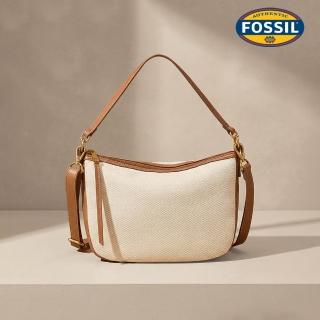【FOSSIL】Skylar 撞色手提側背兩用包-白色 SHB3289101