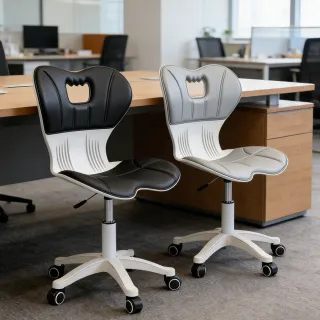 極美家居 護脊坐墊辦公椅 護脊椅 電腦椅 辦公椅 護腰椅 優雅椅 讀書椅(靈活升降 萬向滾輪)