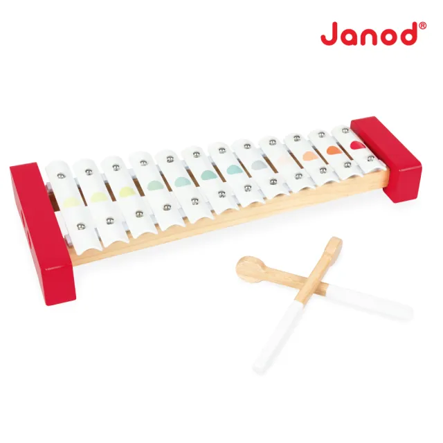 【法國Janod】音樂好好玩-鐵琴/12音(兒童樂器 音樂玩具)
