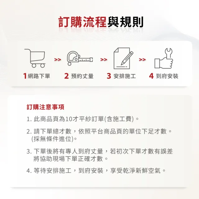 【Poll-tex 普特絲】防霾紗窗｜含施工費 10才/不含窗框(過濾細懸浮微粒、降低異味)