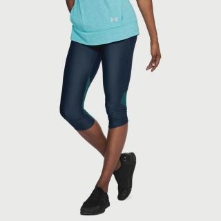 【UNDER ARMOUR】緊身短褲 女 運動褲 瑜珈 HG ARMOUR FLY FAST 深藍 1320320-409