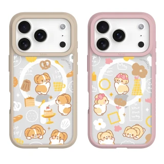 【TOYSELECT】iPhone全系列｜柯基犬卡卡慢享生活極光霧透MagSafe iPhone手機殼