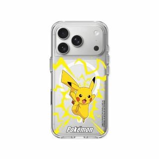 【RHINOSHIELD 犀牛盾】iPhone 14/15/16/17系列 Clear 透明防摔磁吸手機殼/戰鬥系列-皮卡丘(寶可夢)