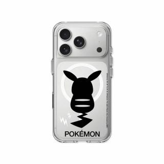 【RHINOSHIELD 犀牛盾】iPhone 14/15/16/17系列 Clear 透明防摔磁吸手機殼/皮卡丘背面剪影(寶可夢)
