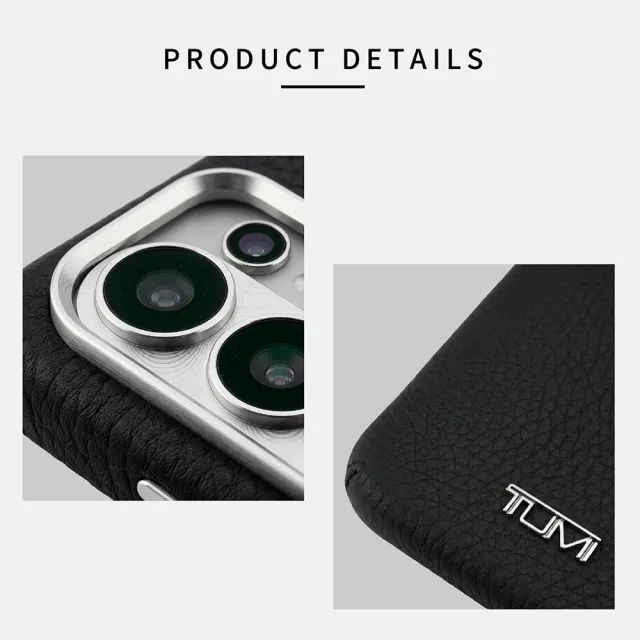 【TUMI】紋理真皮磁吸手機殼 Samsung S26系列