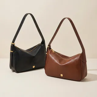 【FOSSIL】Dillon 真皮文青風肩背包 (兩色可選)