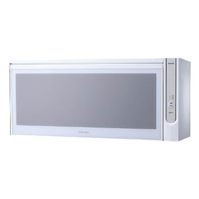 【SAKURA 櫻花】90cm懸掛式臭氧殺菌烘碗機 (Q-7565BWXL 原廠保固服務 基本安裝)