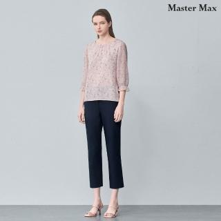 【Master Max】彈性基本款素面九分休閒長褲(8614003)
