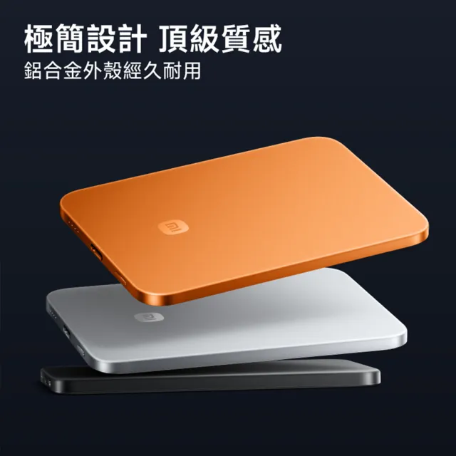 【小米】官方旗艦館 Xiaomi 纖薄磁吸行動電源 5000 15W 石墨黑(通過3C認證/0.6cm超薄/小米首款自研電池)