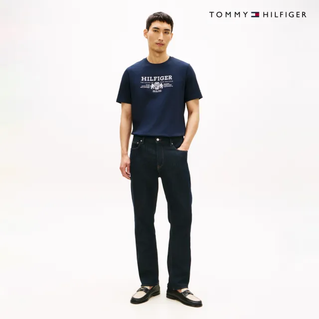 【TOMMY HILFIGER】官方旗艦館徽章標誌刺繡 T 恤_藍色