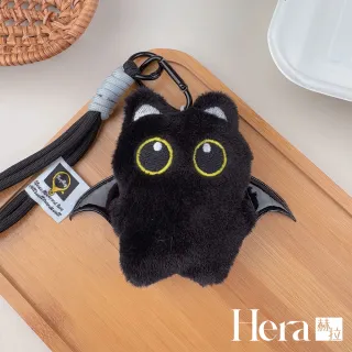 【HERA 赫拉】可愛小黑貓玩偶毛絨鑰匙圈包包掛飾 H115031806 (可愛 小黑貓 玩偶 毛絨 鑰匙圈 包包掛飾)