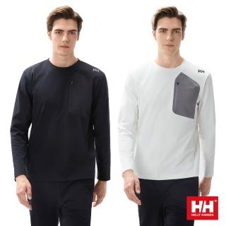 【Helly Hansen】男 防曬 透氣 快乾 口袋 長袖 上衣 黑 白