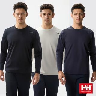 【Helly Hansen】男 休閒 袖口袋 防曬 抗UV 長袖 上衣 黑