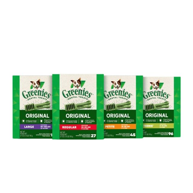 【Greenies 健綠】狗潔牙骨 原味 27oz*2入 寵物零食/潔牙骨/狗零食(任選)