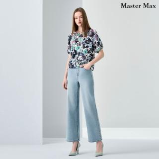 【Master Max】彈性薄款率性直筒牛仔長褲(8613034)