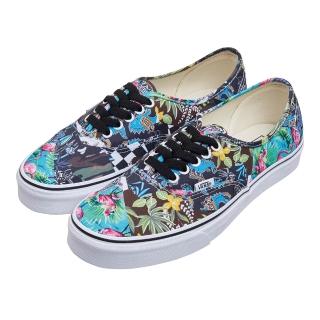 【VANS】U Authentic 平底 帆布鞋 男 黑色 紅鶴森林 5孔綁帶 低筒休閒鞋 滑板鞋 VN0A38EMVKK