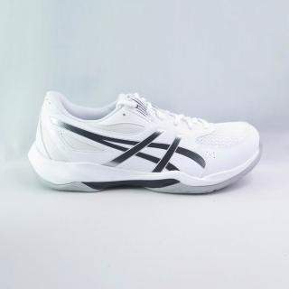 【asics 亞瑟士】GEL-ROCKET 12 男女 排羽球鞋 室內球鞋 2E寬楦 匹克球(1073A081101 白x黑)