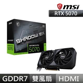 【MSI 微星】GeForce RTX 5070 12G SHADOW 2X OC 顯示卡