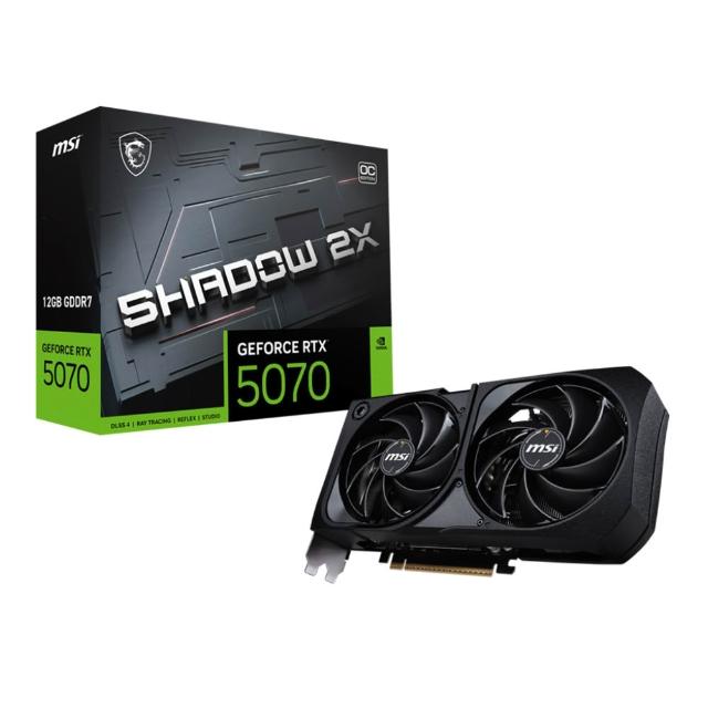 【MSI 微星】GeForce RTX 5070 12G SHADOW 2X OC 顯示卡