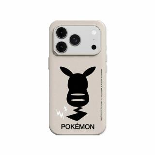 【RHINOSHIELD 犀牛盾】iPhone 15/16/17系列SolidX強化吸震緩衝防摔手機殼/皮卡丘背面剪影(寶可夢)-貝殼灰