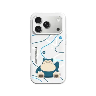 【RHINOSHIELD 犀牛盾】iPhone 15/16/17系列SolidX 吸震防摔磁吸手機殼/幾何系列-卡比獸(寶可夢)-經典白