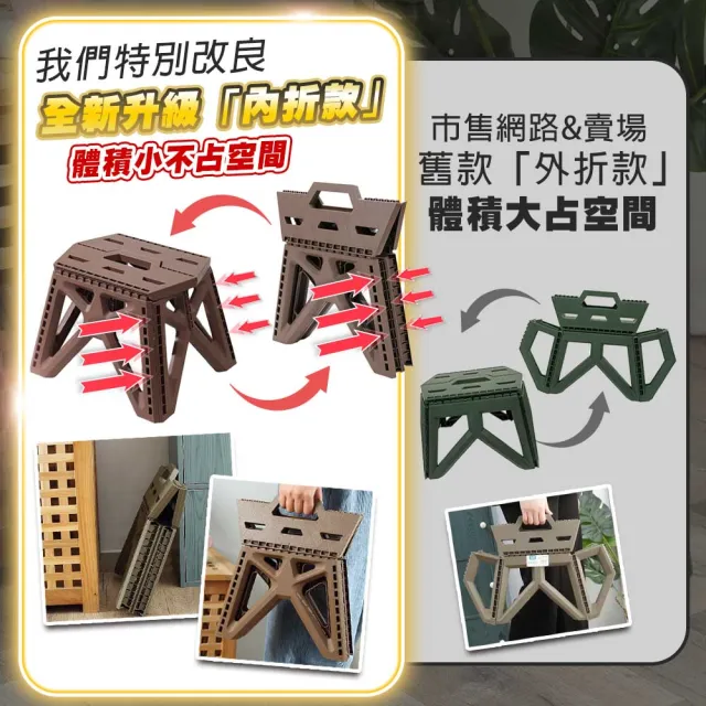 【TAS CAMP】軍風 高承重折疊椅凳(軍風折疊椅凳 承重200公斤 摺疊椅 露營椅凳 戶外椅 小板凳 摺疊凳 露營)