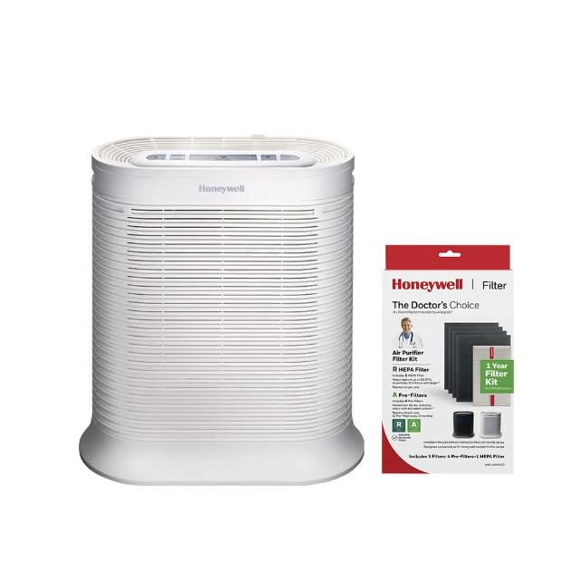 【美國Honeywell★一年份濾網組】抗敏空氣清淨機HPA-100APTW(適用4-8坪★除臭 除菌 去味 抗過敏)