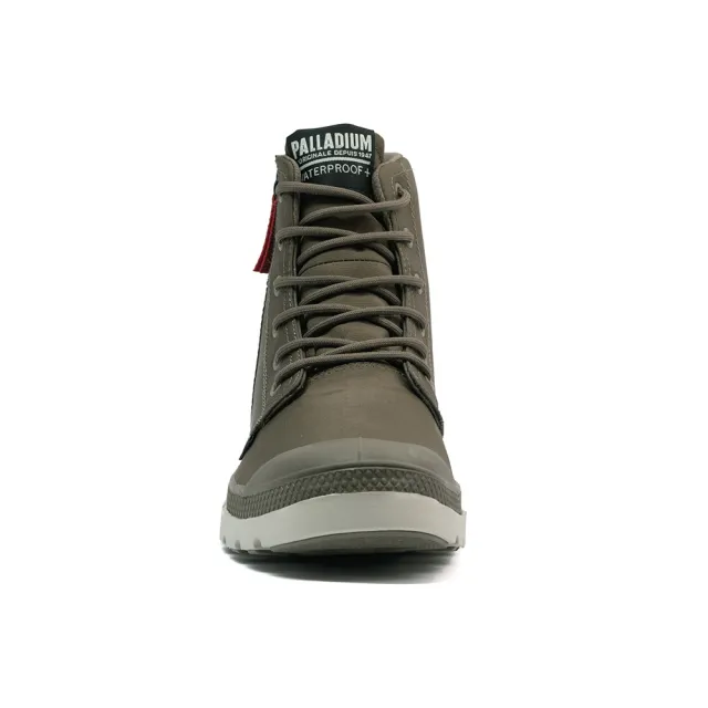 【Palladium】PAMPA HI SEEKR2 LT+WP+輕量再生大底橘標防水鞋/休閒鞋-男鞋/女鞋-城市灰(74406-276-M)