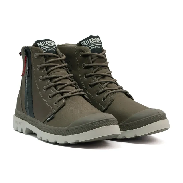 【Palladium】PAMPA HI SEEKR2 LT+WP+輕量再生大底橘標防水鞋/休閒鞋-男鞋/女鞋-城市灰(74406-276-M)