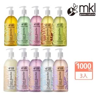 MKL 植萃沐浴露 1000ML 大容量多款任選3入(京都櫻花/莓果/白桃/乳油木果/堅果/馬鞭草)