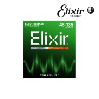 【ELIXIR】14782 Nanoweb 薄包覆 貝斯五弦套弦 45-135