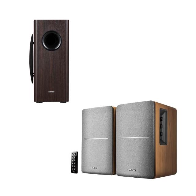 【EDIFIER】R1280DB   2.0聲道藍牙喇叭+T5S重低音(音響/主動喇叭/桌上喇叭 /2.0聲道/藍牙喇叭/重低音)