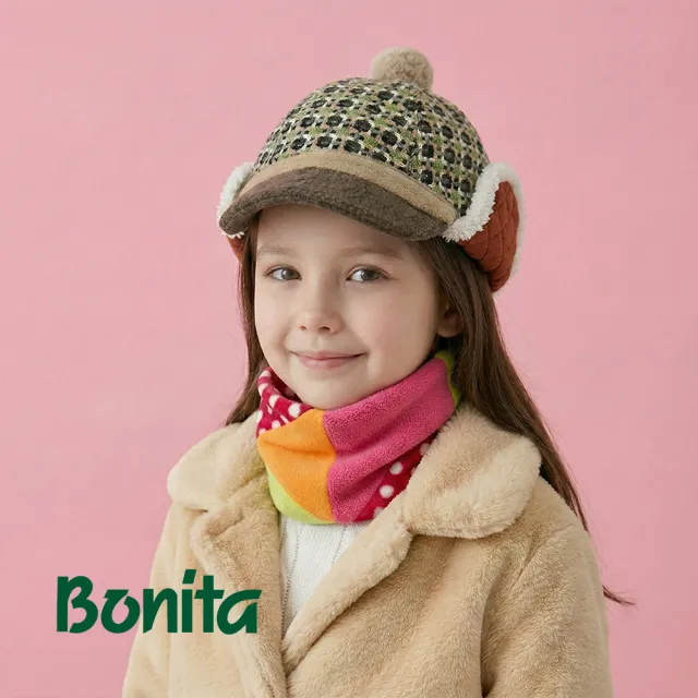 【Bonita 葆倪】日本進口/兒童圍脖/拼接趣味兒童圍脖/667-4842