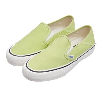 【VANS】Slip-On SF 經典平底 懶人鞋 男女 黃綠色 素面 低筒 休閒鞋 滑板鞋 VN0A3MVDVSC