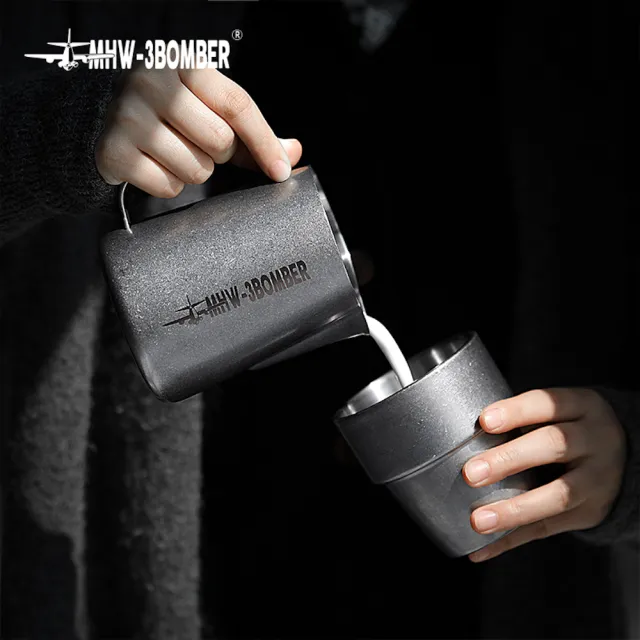 【MHW-3BOMBER】拉花缸經典版3.0-600ML-多色-圓嘴/尖嘴(拉花缸 600ML拉花杯 咖啡打奶缸)