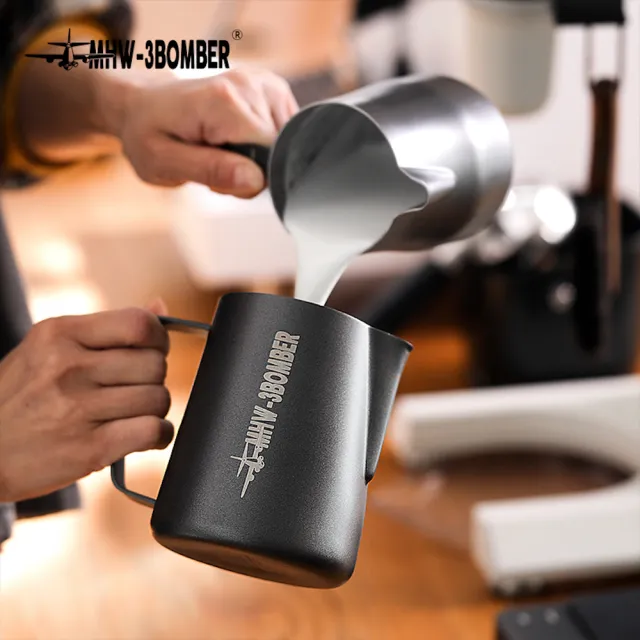 【MHW-3BOMBER】拉花缸經典版3.0-600ML-多色-圓嘴/尖嘴(拉花缸 600ML拉花杯 咖啡打奶缸)