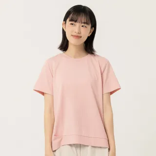 【a la sha】Logo筆刷造型抓褶棉T