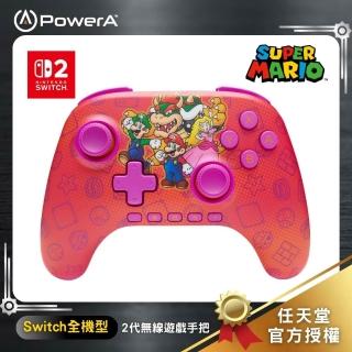 【PowerA】任天堂官方授權 Switch 2無線遊戲手把-瑪利歐家族
