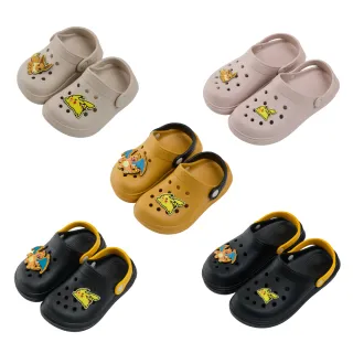 【POKEMON 精靈寶可夢】寶可夢親子鞋 皮卡丘 噴火龍 伊布 立體飾釦防水洞洞鞋(MIT台灣在地工廠製造)