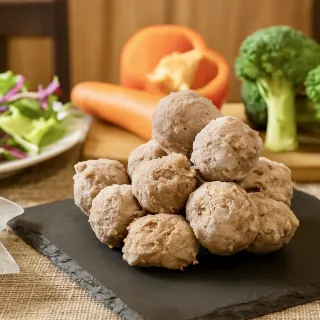 【小嚼士】爆汁牛肉丸 500g 買4送2/共6包(Q彈多汁 火鍋料 火鍋湯底必備 牛肉貢丸 牛丸)