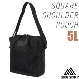 【Gregory】SQUARE SHOULDER POUCH 斜背包 5L .單肩側背包.隨身證件零錢包/ 155677-A501 輕量黑色子彈