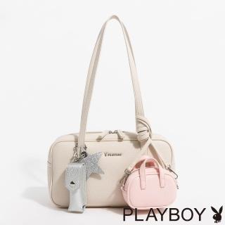 【PLAYBOY】肩背包 Sophisticated系列 - 米色