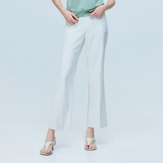 【ILEY 伊蕾】都會質感修身西裝褲(白；M-2L；1262026436)