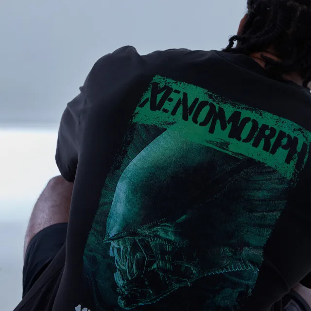 【VERVE】VintageWash™ Oversized水洗短袖 - Xenomorph(柔軟、復古洗舊、異形聯名款)