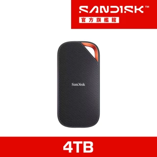 【SanDisk 晟碟】E82 4TB 行動固態硬碟(SDSSDE82-4T00-G25/讀寫速度高達3800MB/s/3700MB/s)