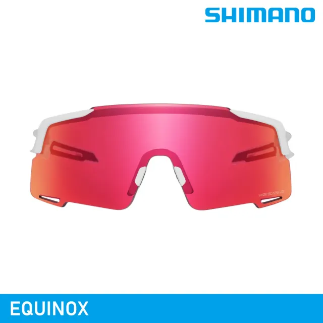 SHIMANO EQUINOX 太陽眼鏡｜霧面白 / RD+透明鏡片 / 城市綠洲 UV400 自行車眼鏡 墨鏡