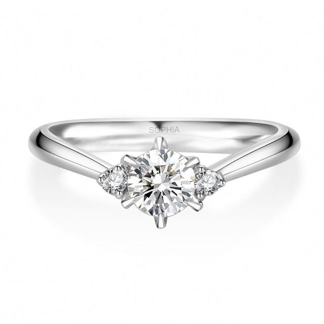 【蘇菲亞珠寶】30分 F/VS2 PT950鉑金 相伴 鑽石戒指