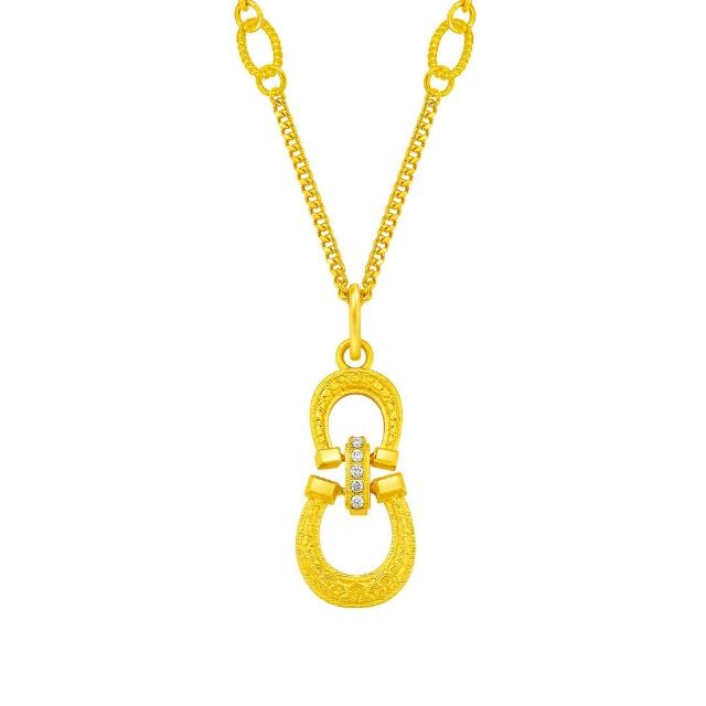 【Just Gold 鎮金店】驥福 黃金項鍊