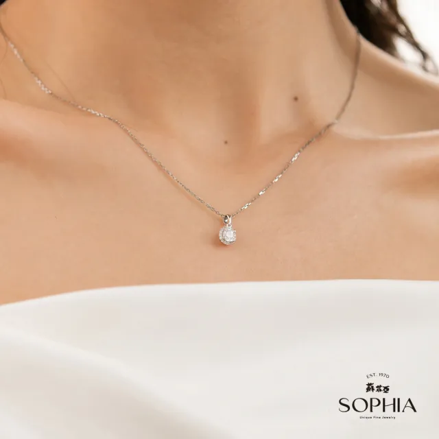【蘇菲亞珠寶】GIA 30分 E/SI2 18K金 施華洛 鑽石項鍊