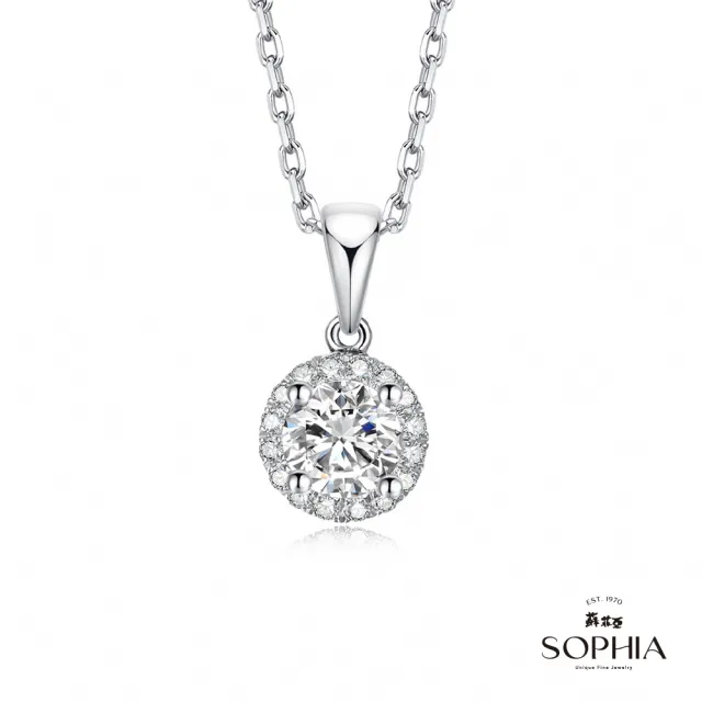 【蘇菲亞珠寶】GIA 30分 E/SI2 18K金 施華洛 鑽石項鍊